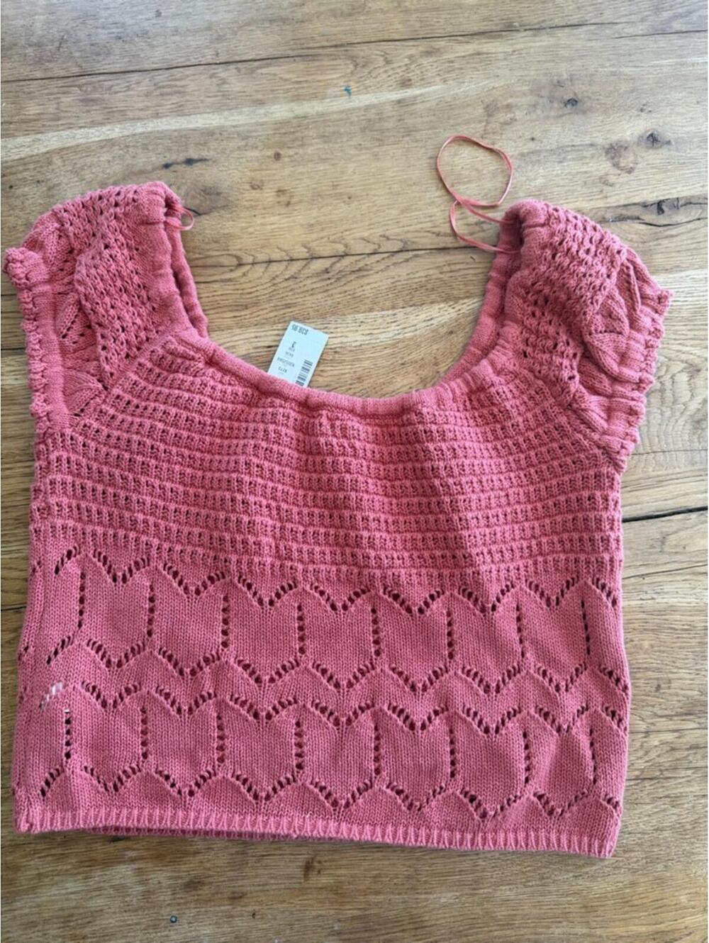 Aeropostale Womens Crochet Knit Sweater NWT Size Large - Picture 4 of 4